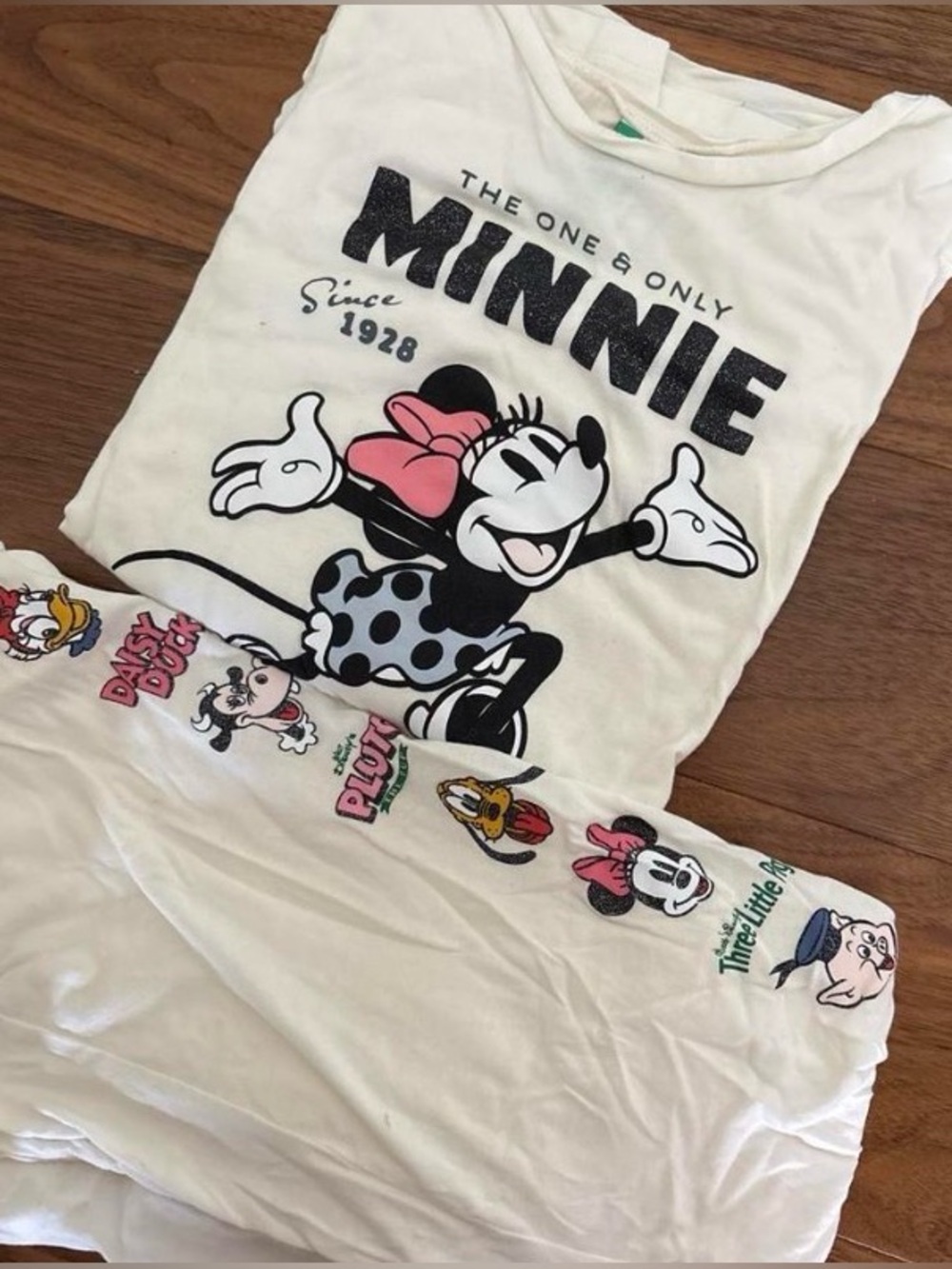 United Colors Of Benetton Cream Minnie Mouse Lounge Set
